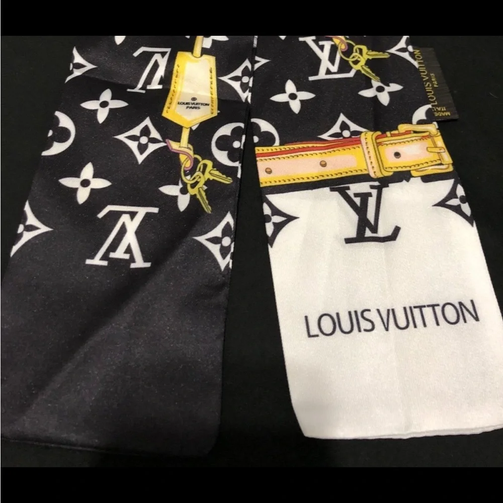 Louis Vuitton Luxury twilly black and white! - Picture 4 of 9